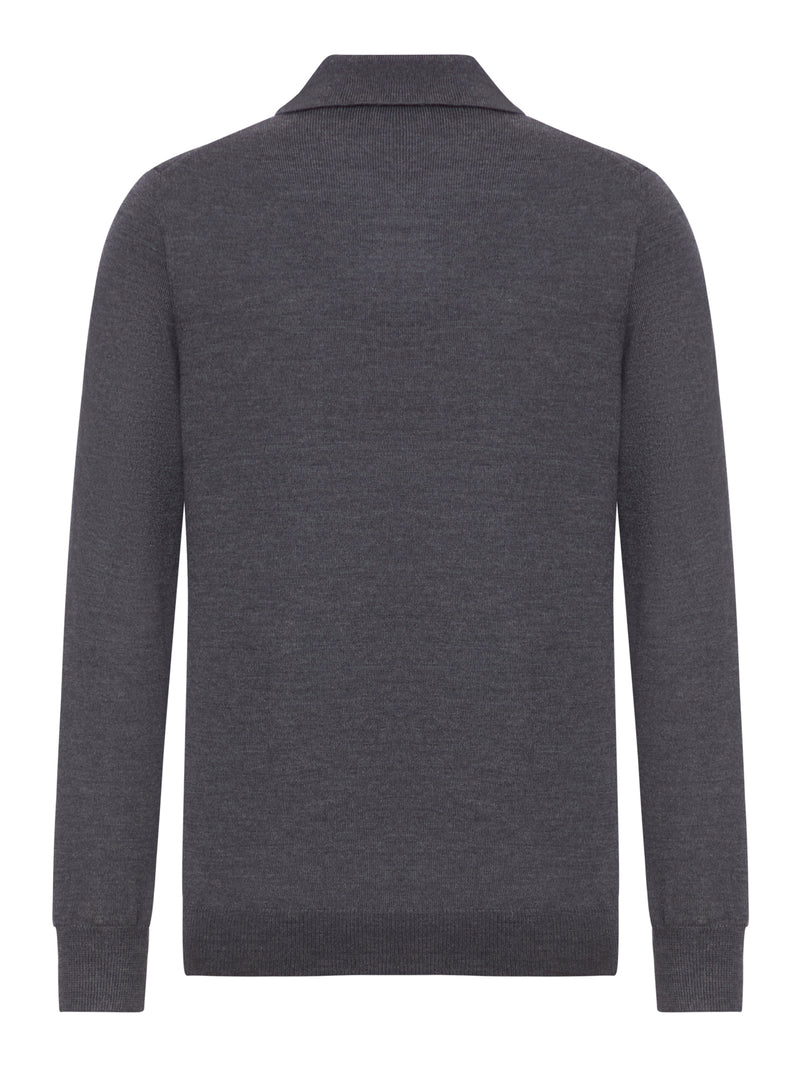 POLO CON ZIP IN LANA