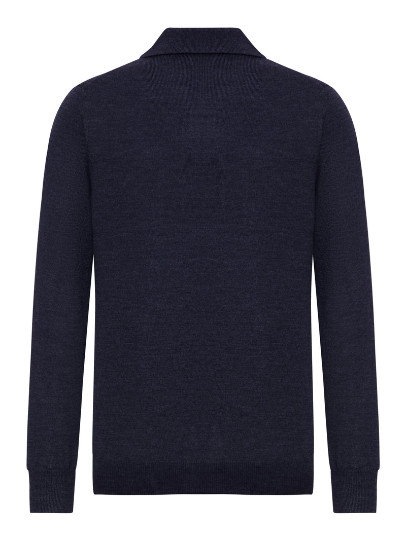 POLO CON ZIP IN LANA