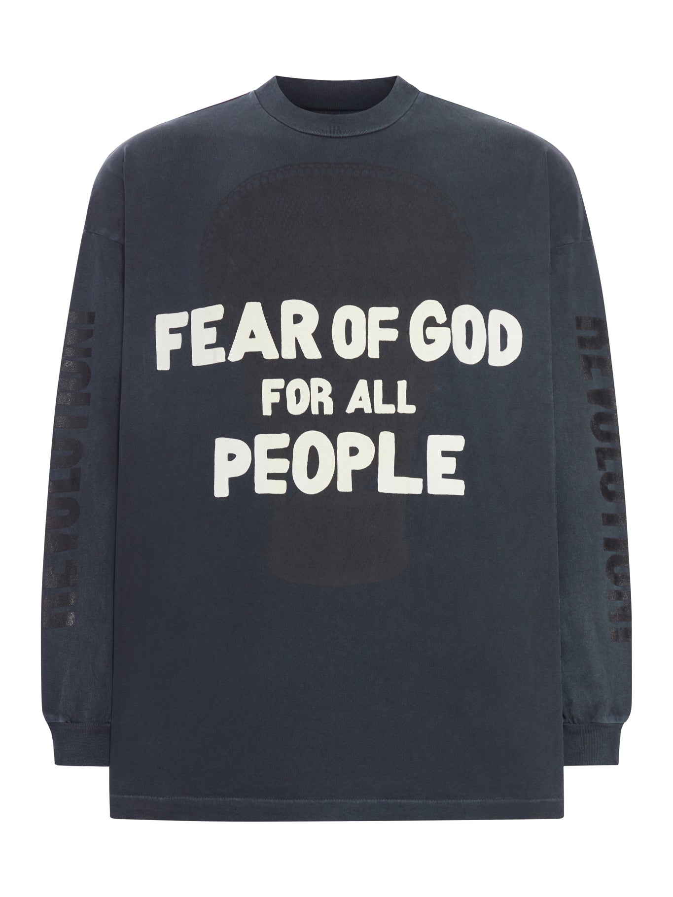 T-SHIRT A MANICHE LUNGHE IN COTONE "OPEN OUR FUTURE"