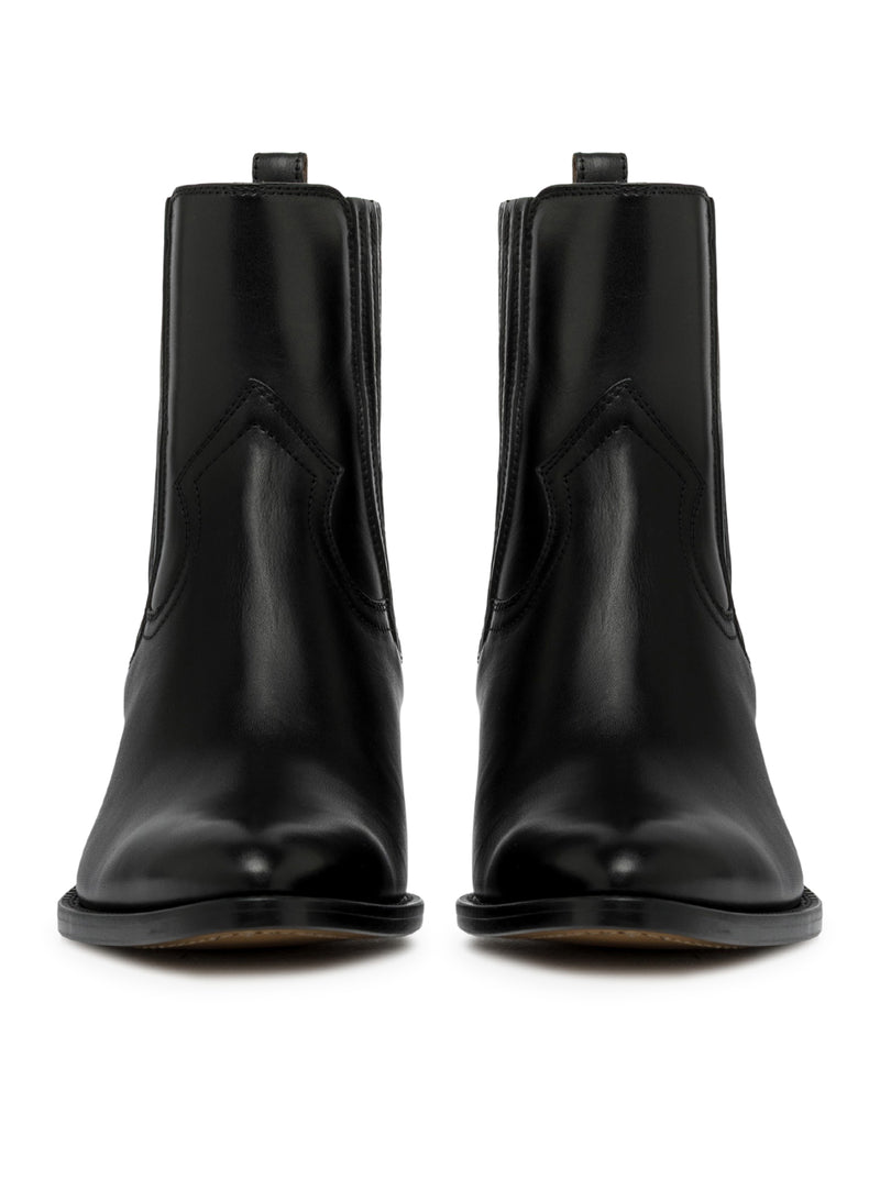 STIVALETTO ANNIE IN PELLE CERATA