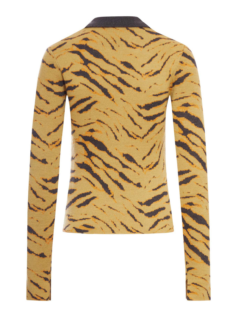 POLO JACQUARD IN LANA MERINO