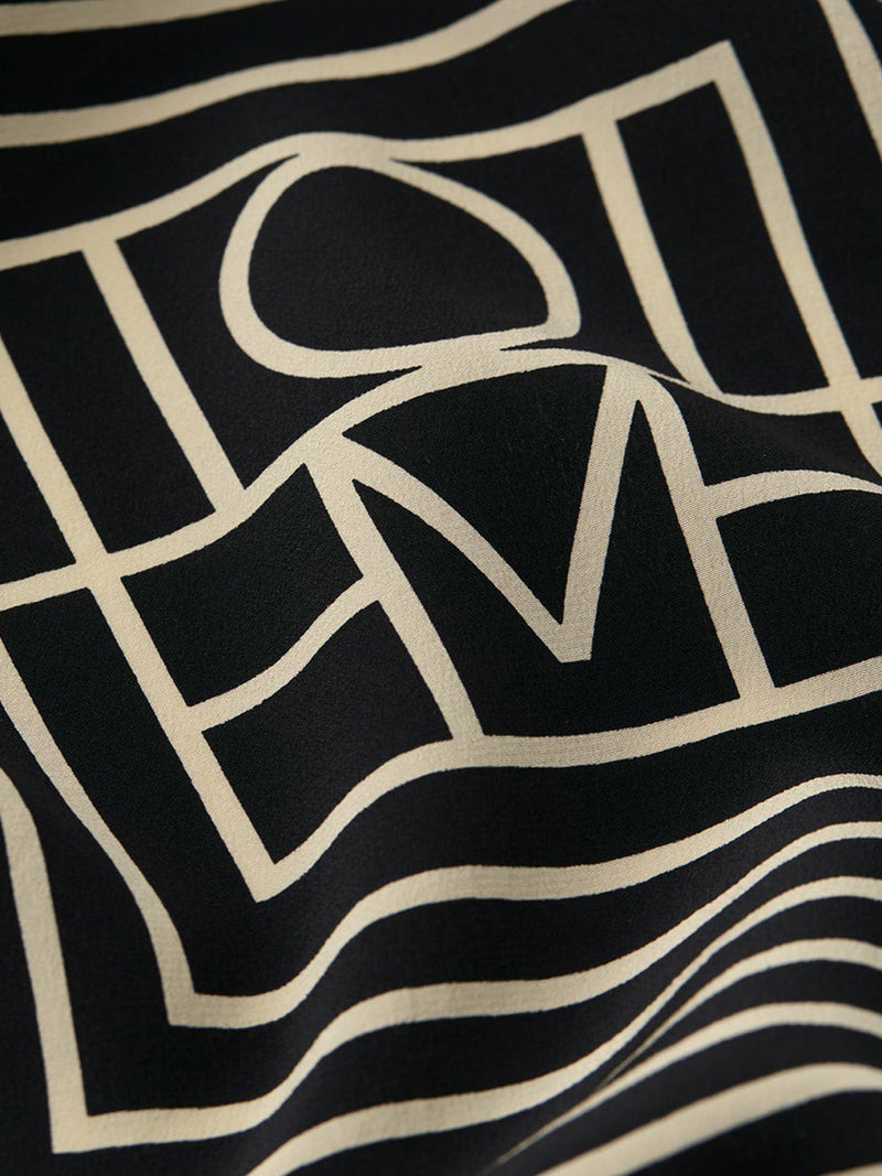 SCIARPA IN SETA CON MONOGRAMMA SIGNATURE