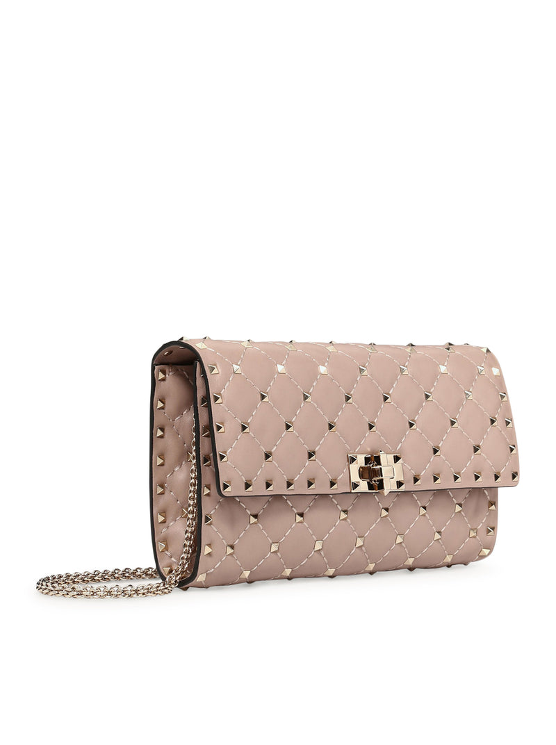 BORSA A TRACOLLA ROCKSTUD SPIKE IN NAPPA