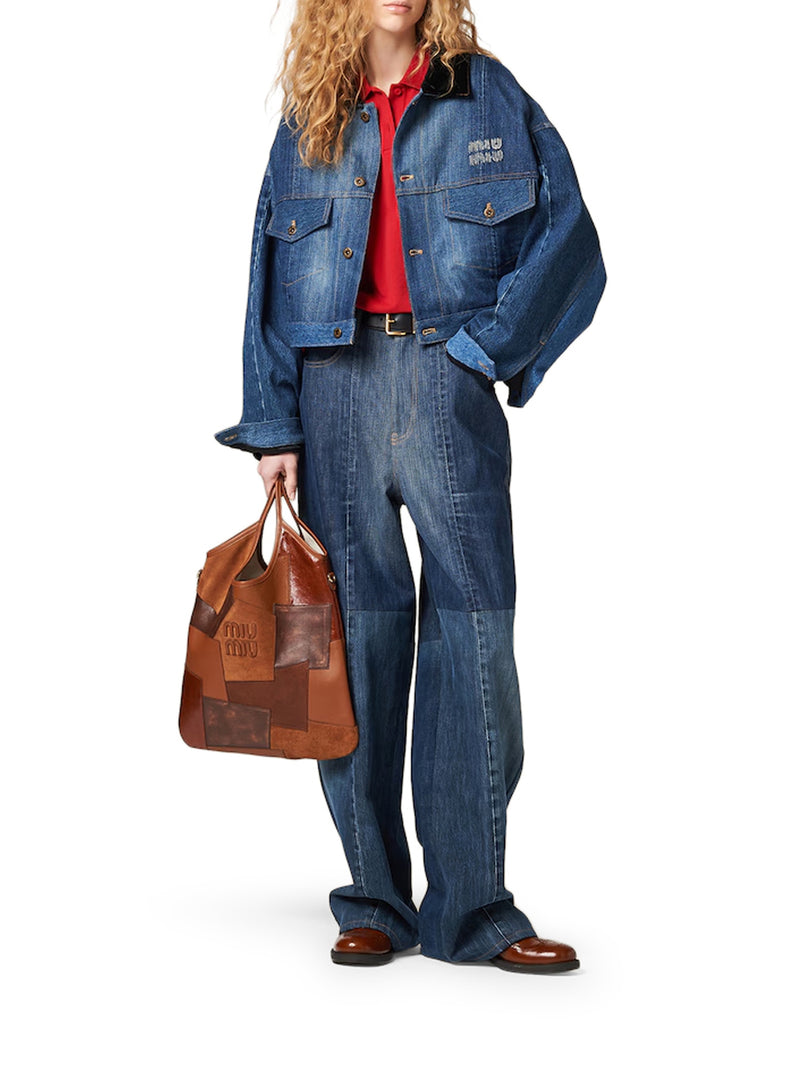 BORSA IVY IN PELLE PATCH