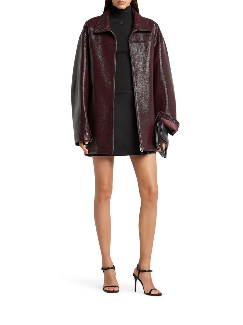 GIACCA IN VINILE OVERSIZE
