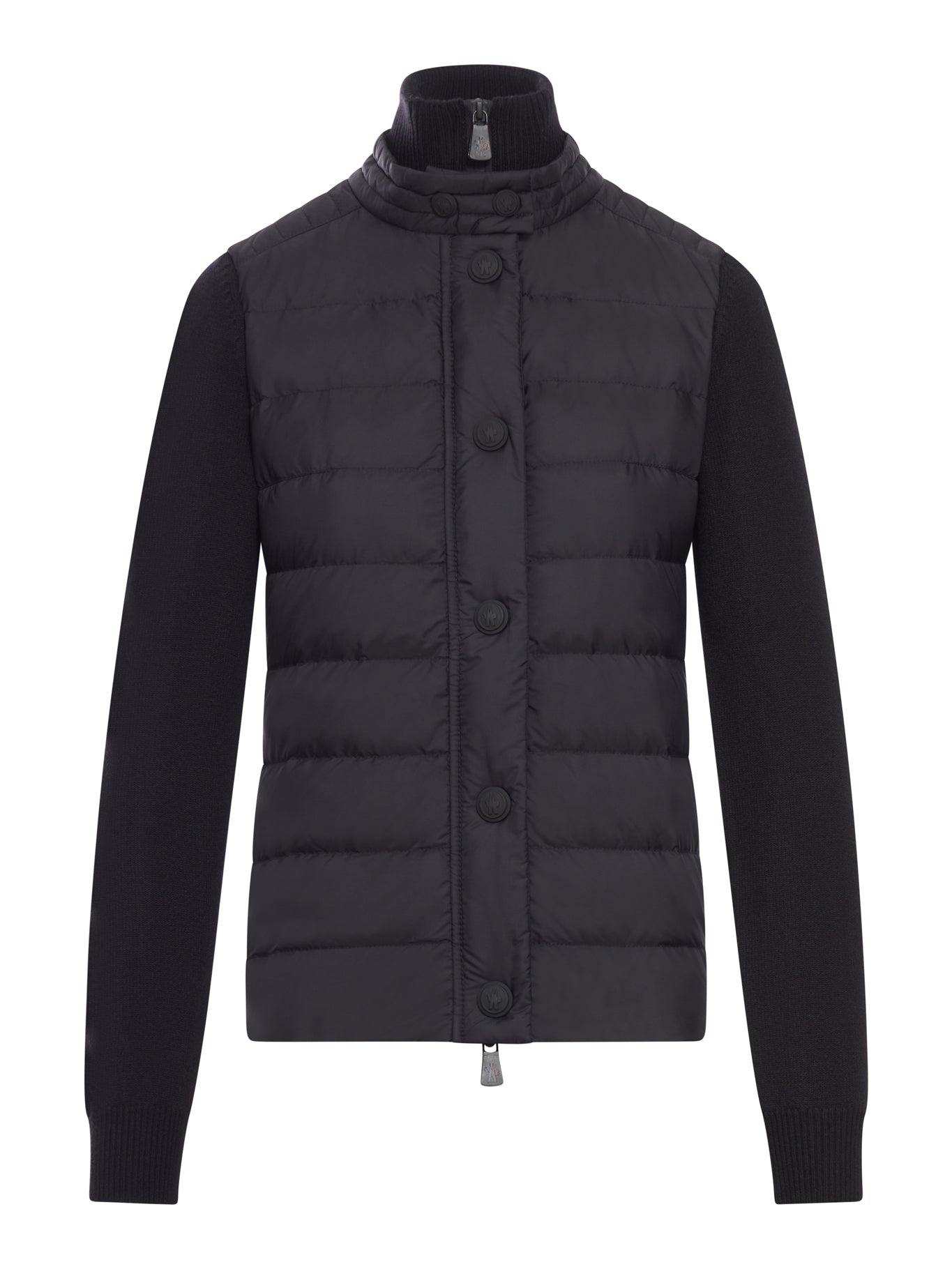 CARDIGAN IMBOTTITO IN LANA CON ZIP