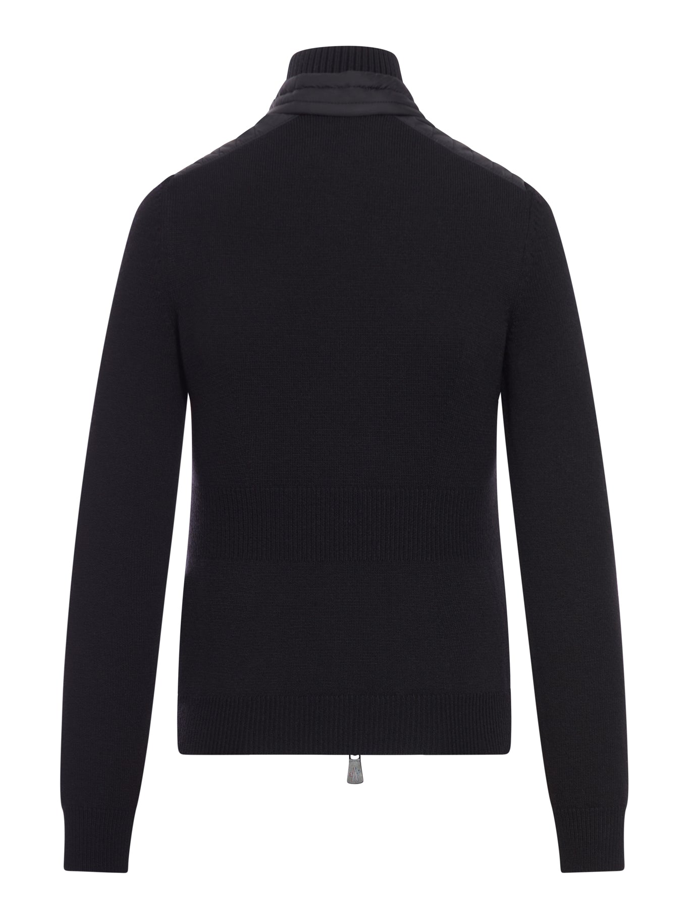 CARDIGAN IMBOTTITO IN LANA CON ZIP