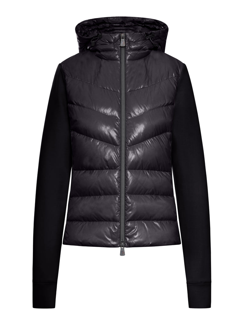 CARDIGAN IN PILE POLARE ELASTICIZZATO CON ZIP