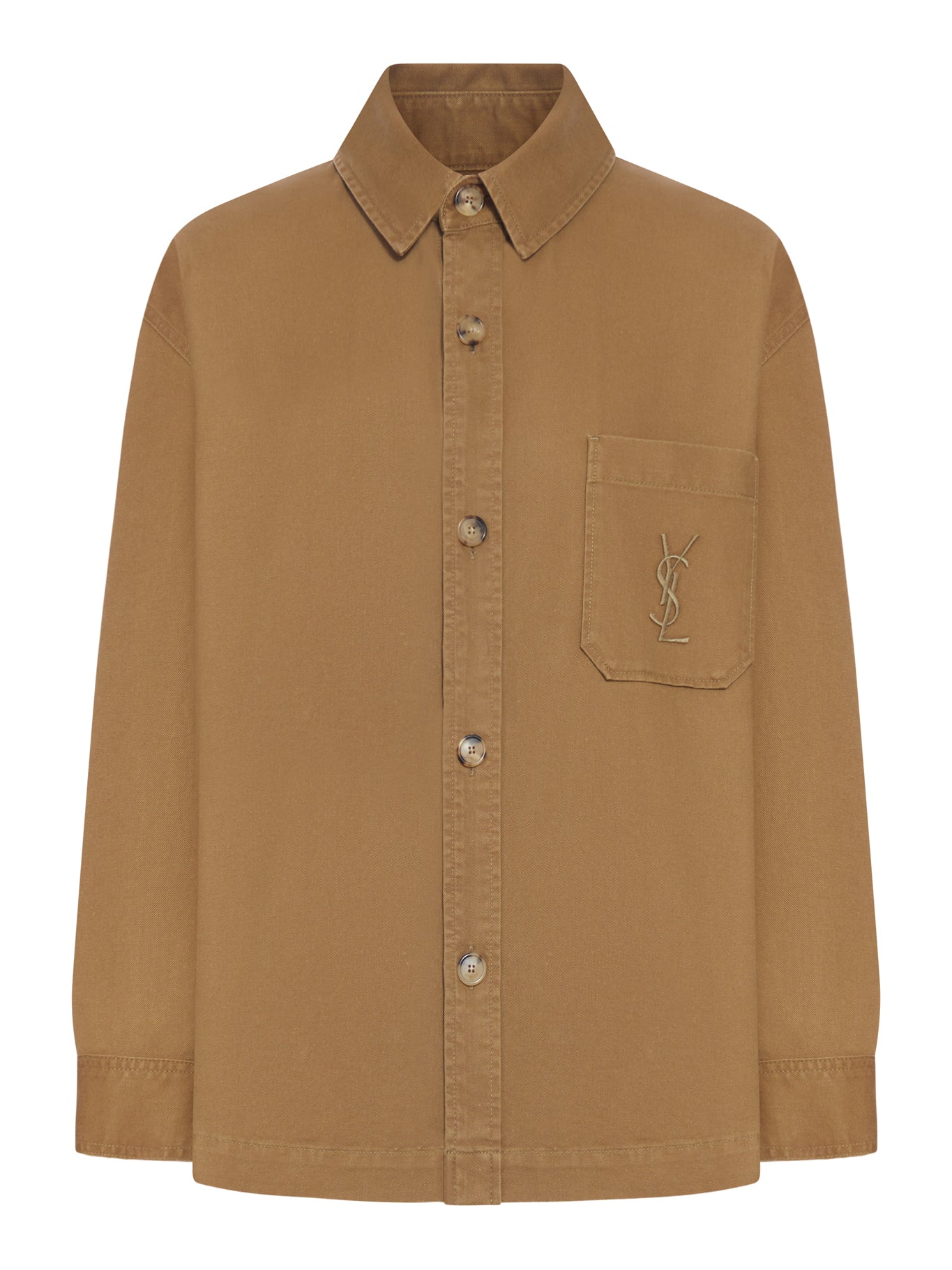 OVERSHIRT CASSANDRE IN GABARDINE DI COTONE E LINO