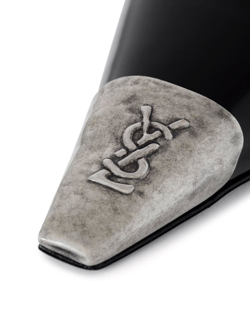 DÉCOLLETÉ APERTE SUL RETRO JEANNE IN PELLE LUCIDA