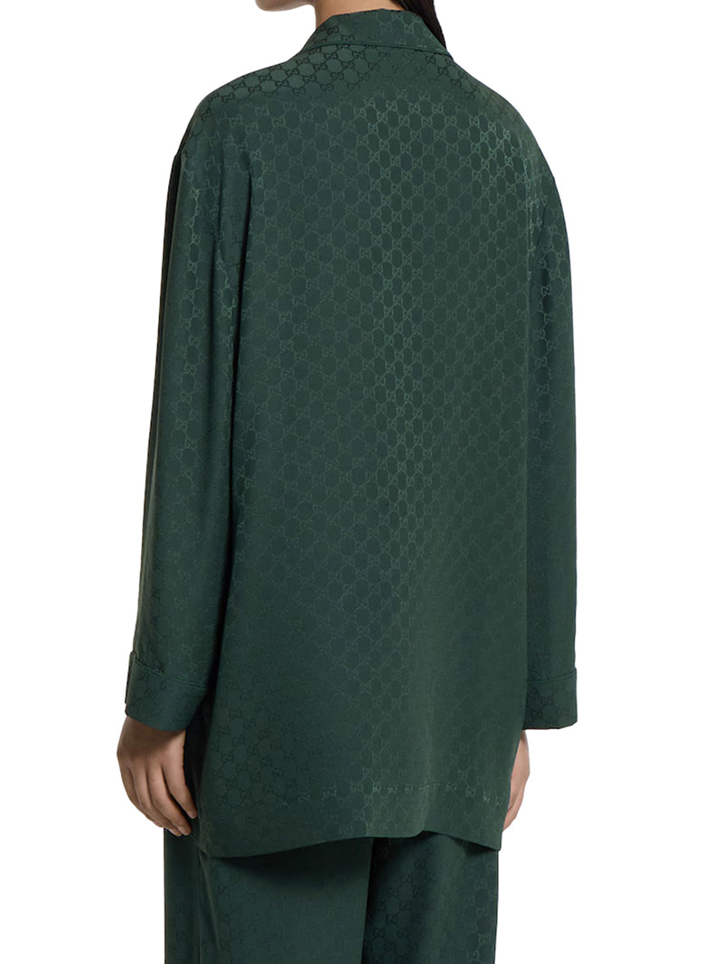 CAMICIA IN SETA GG JACQUARD