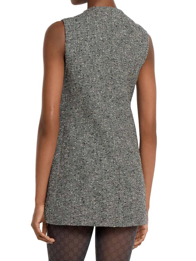 ABITO IN LANA CON BOTTONI OVERSIZE