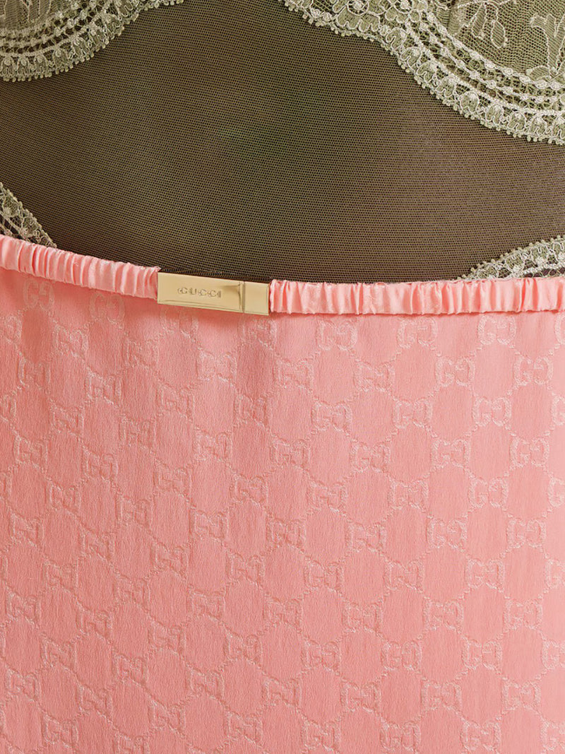 GONNA IN SETA GG JACQUARD