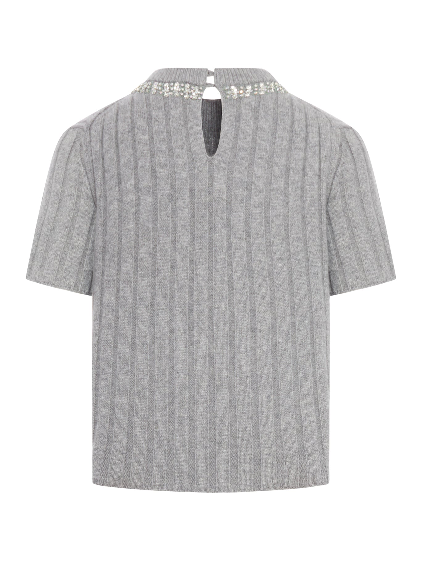 TOP IN LANA CON DETTAGLI GIOIELLO