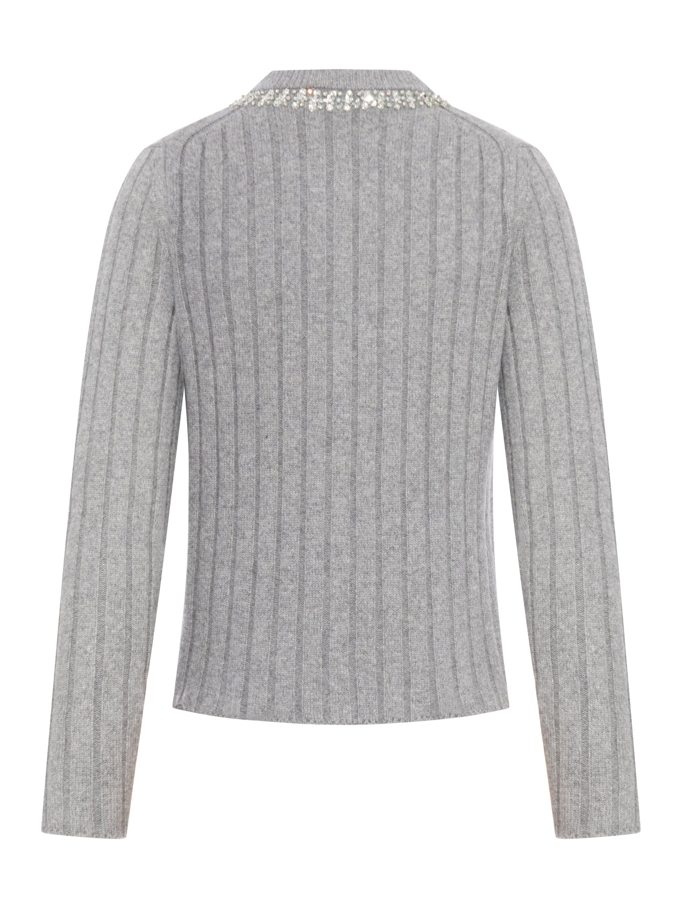 CARDIGAN IN LANA CON DETTAGLI GIOIELLO