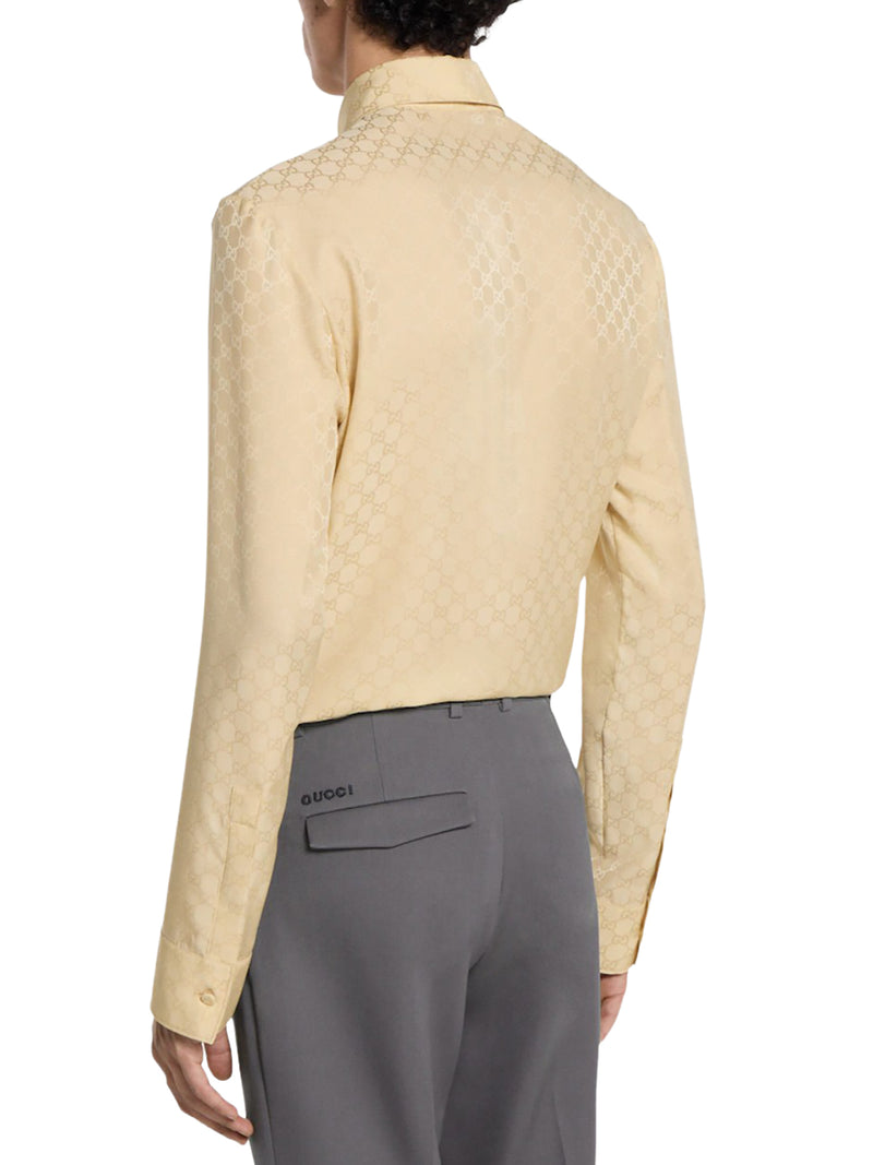 CAMICIA IN SETA GG JACQUARD