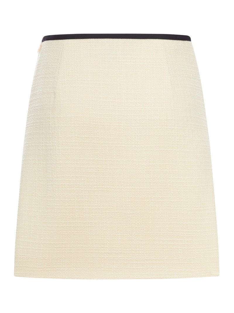 GONNA IN TWEED DI LANA CON FIOCCO