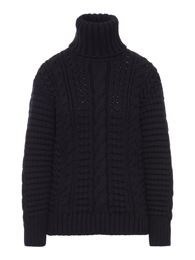 MAGLIONE DOLCEVITA MONCLER X EE72 DI EDWARD ENNINFUL IN LANA