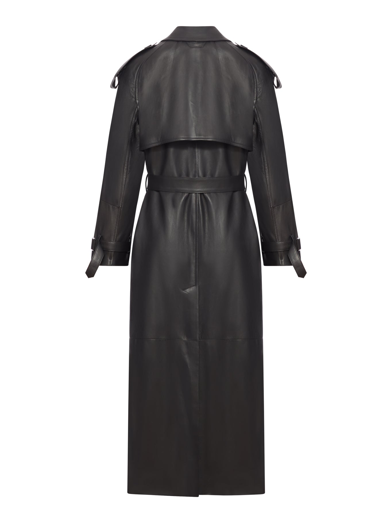 TRENCH LUNGO IN PELLE