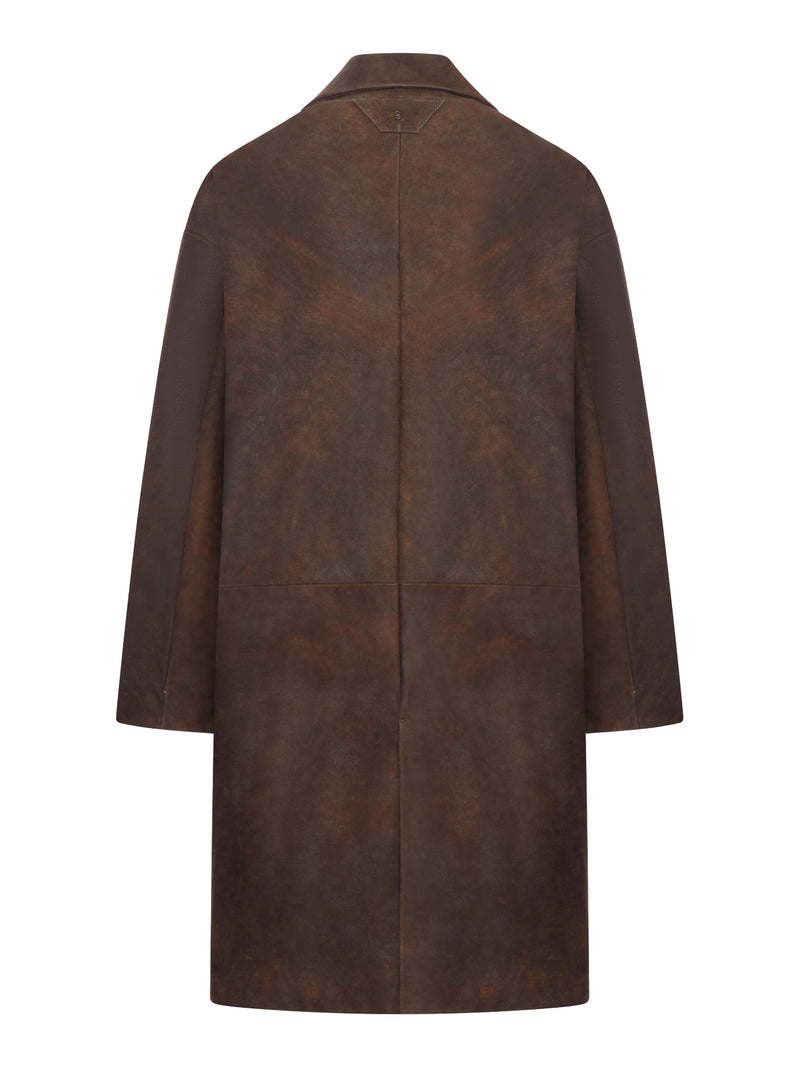 CAPPOTTO MONOPETTO IN PELLE