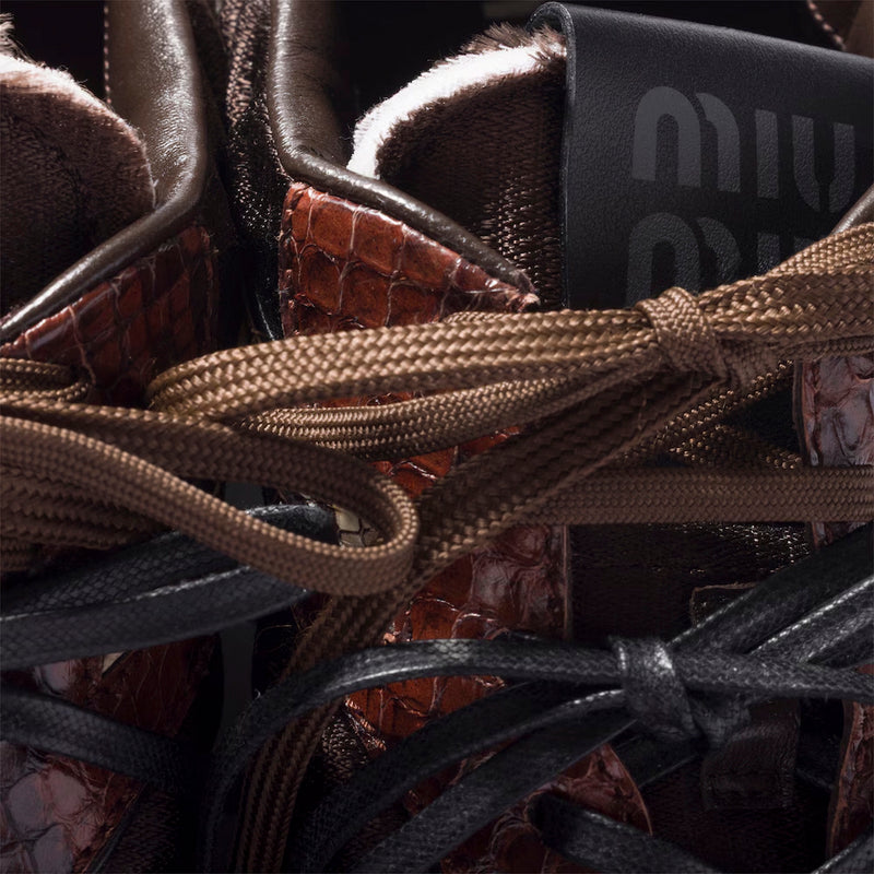 SNEAKERS GYMNASIUM IN TESSUTO TECNICO E AYERS STAMPA PITONE