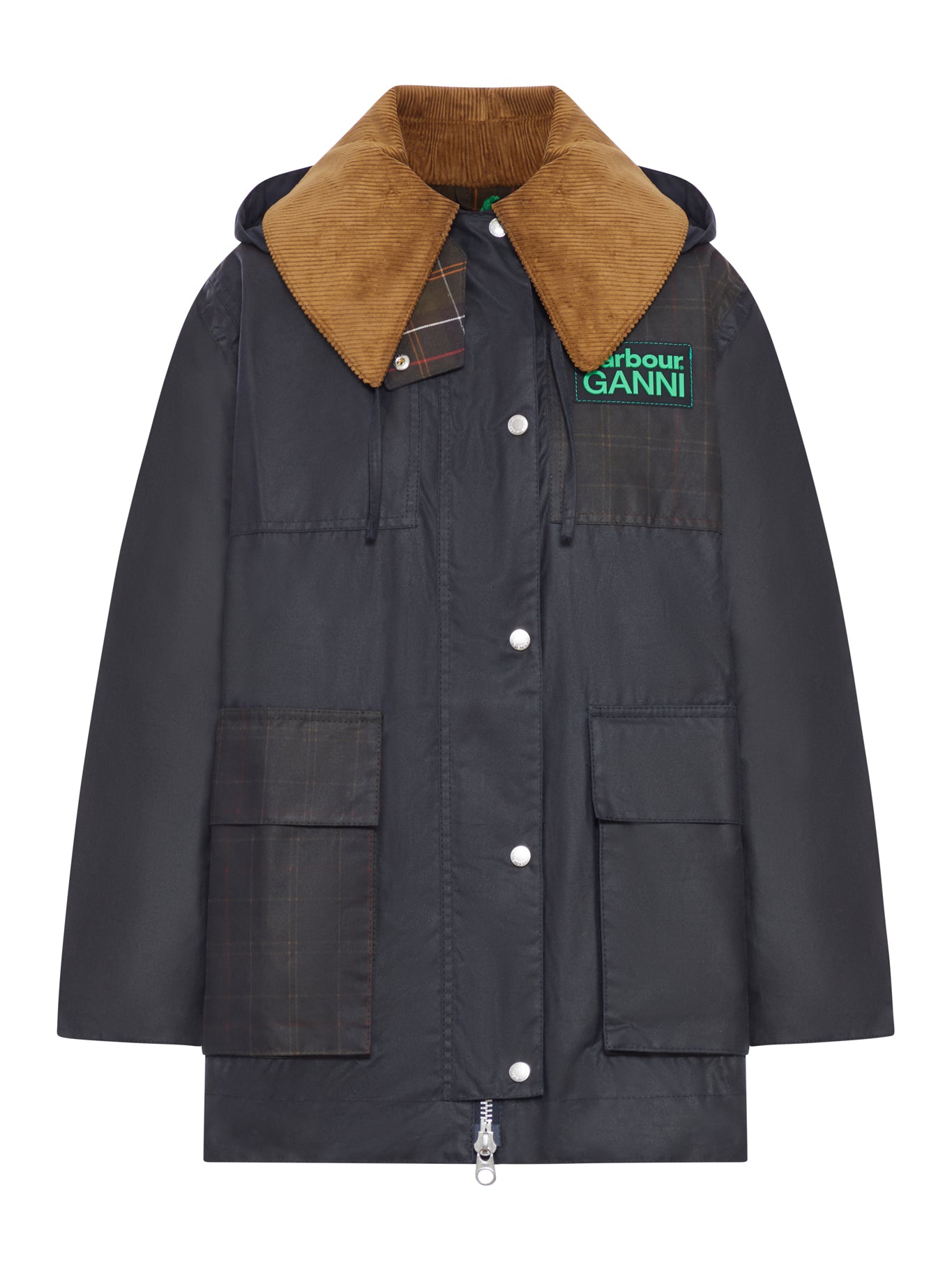 GIACCA CERATA CON COLLETTO IN VELLUTO