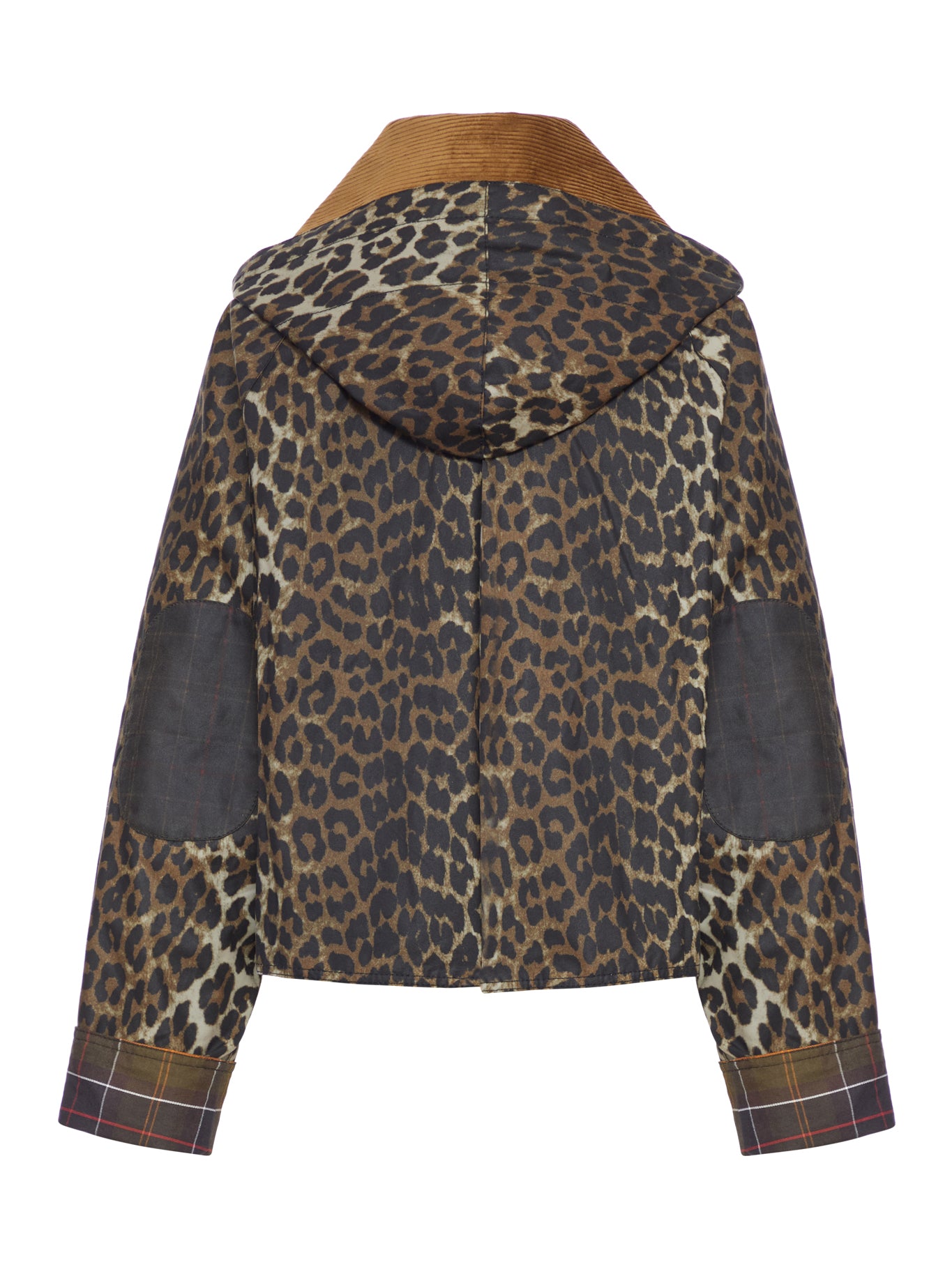 GIACCA CROPPED CON STAMPA LEOPARDATA ALL-OVER