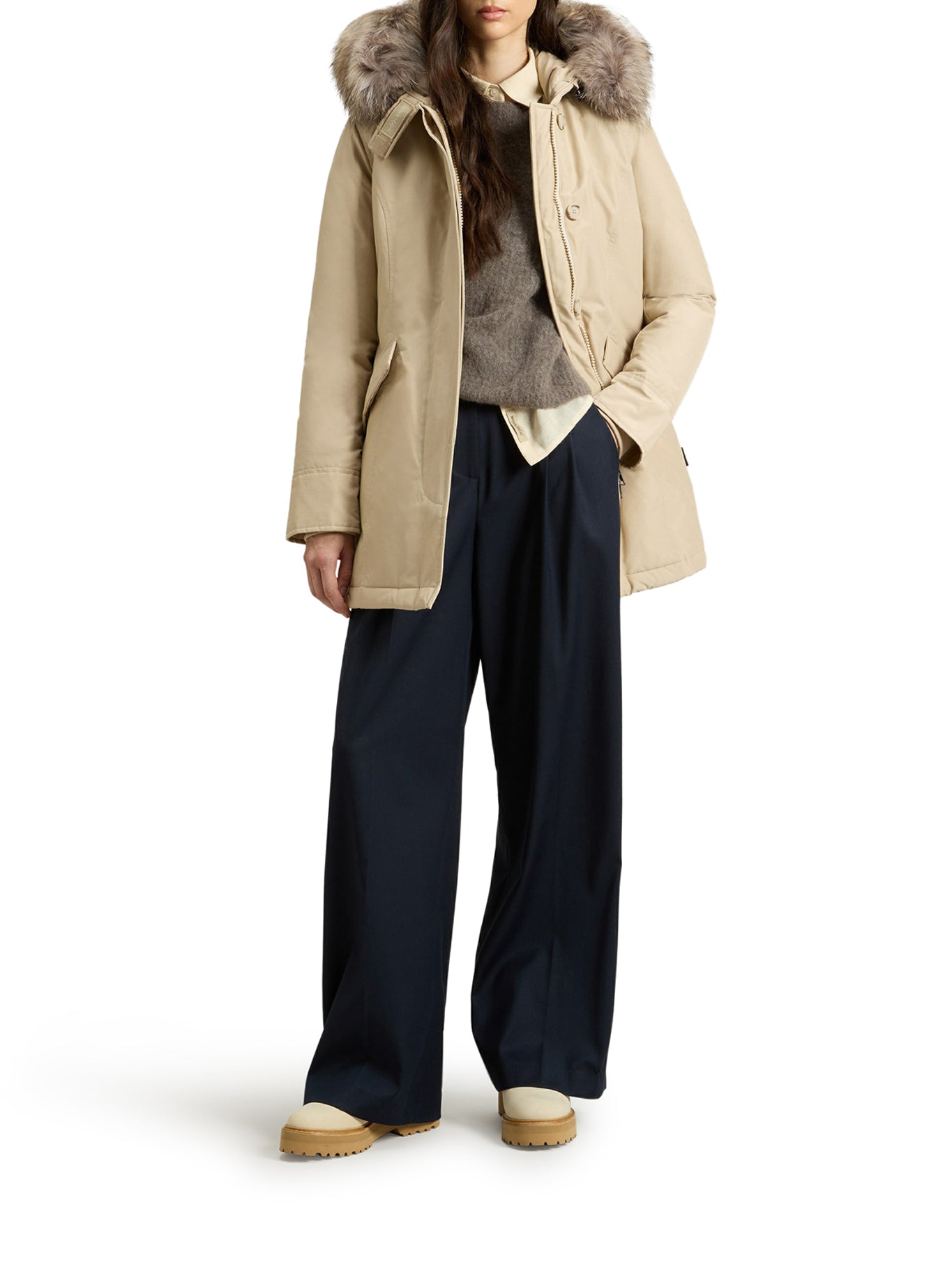 ARCTIC PARKA IN RAMAR CLOTH CON PELLICCIA REMOVIBILE