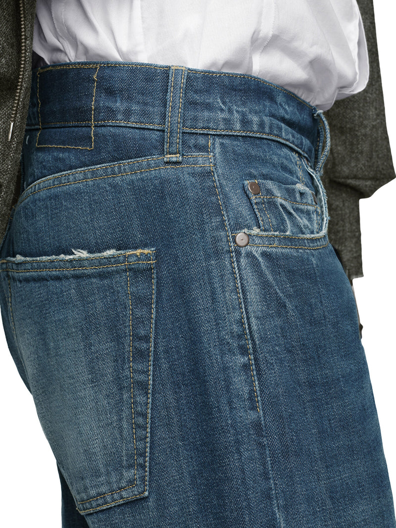 JEANS IN DENIM GAMBA DRITTA