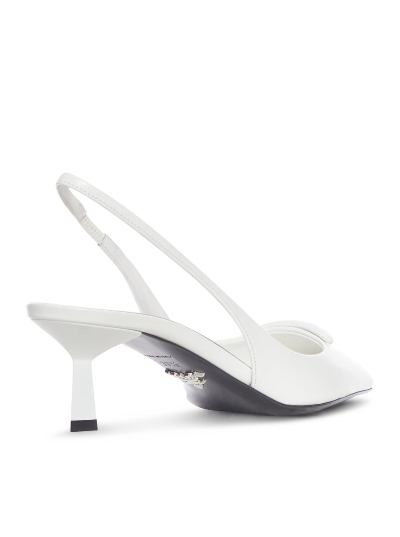 DÉCOLLETÉ SLINGBACK IN PELLE SPAZZOLATA