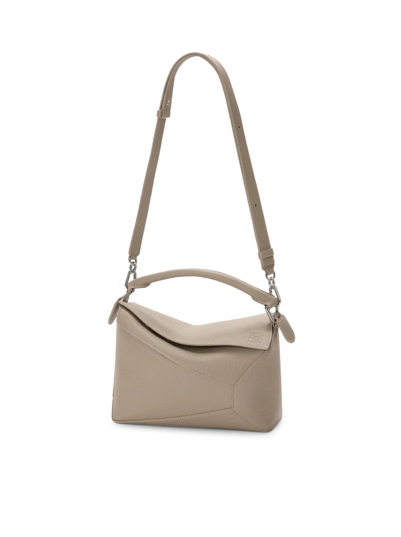 BORSA PUZZLE EDGE PICCOLA IN PELLE DI VITELLO GRANATA