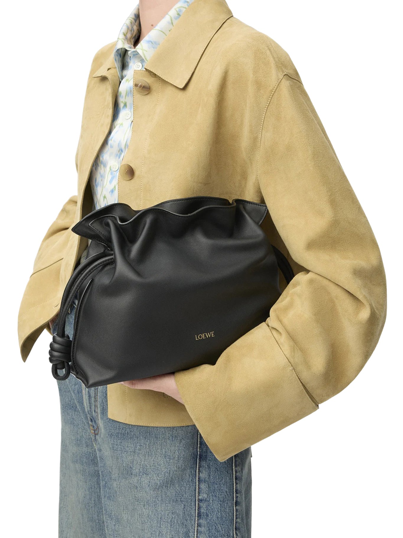 BORSA FLAMENCO CLUTCH MEDIA IN NAPPA DI VITELLO