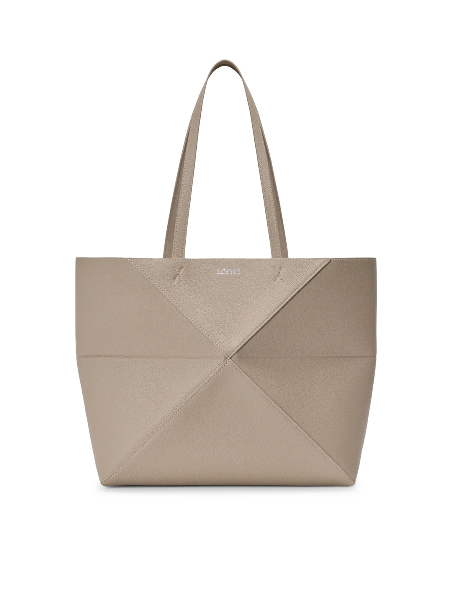 BORSA TOTE PUZZLE FOLD HORIZONTAL MEDIA IN PELLE DI VITELLO GRANATA