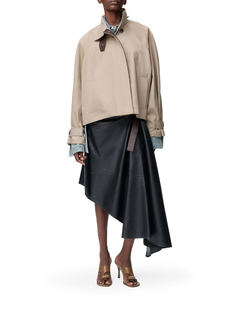 PARKA CORTO IN COTONE E SETA