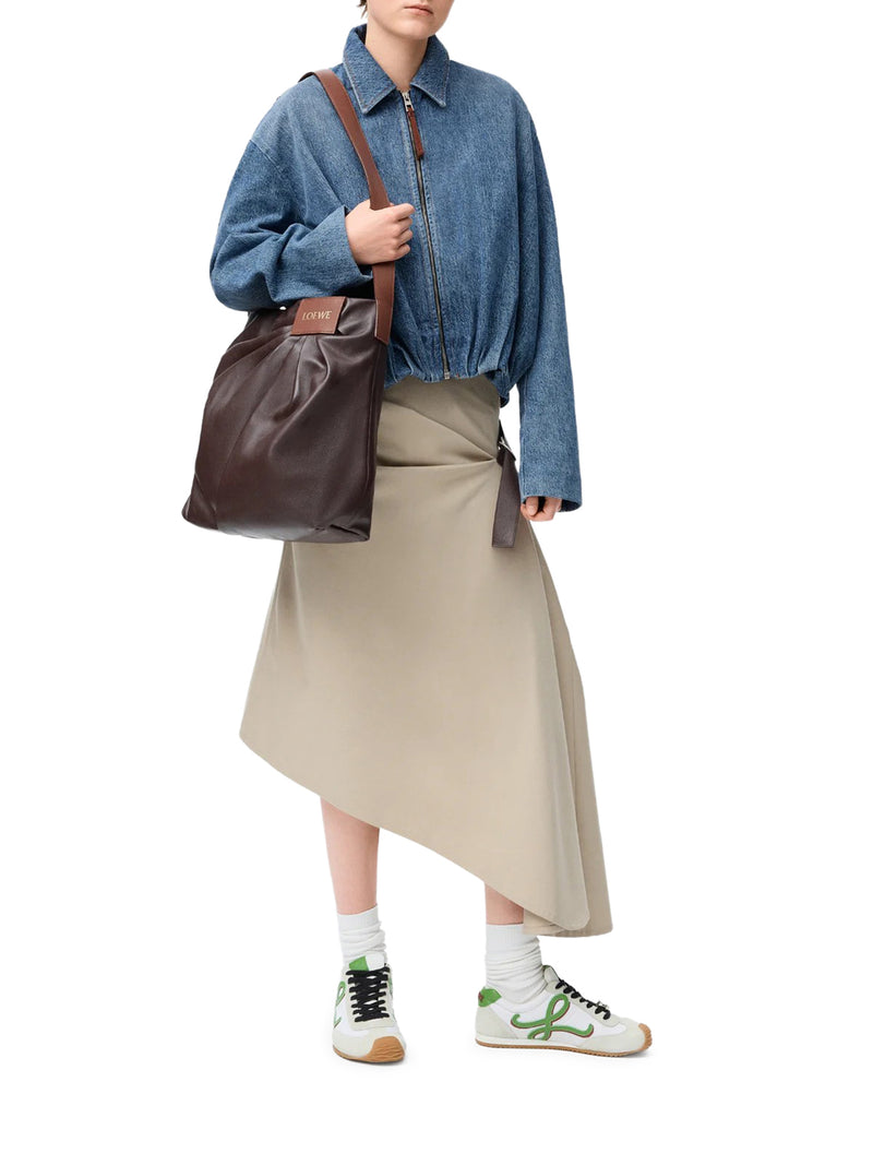 GIACCA DRAPPEGGIATA IN DENIM