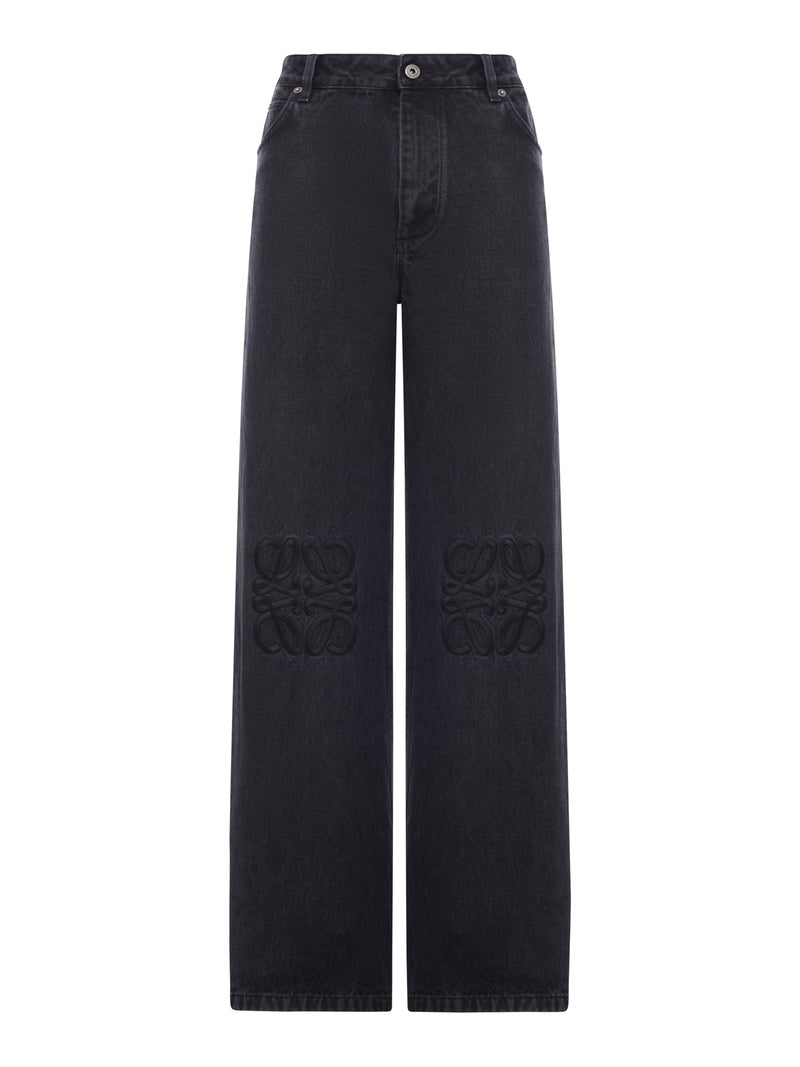 JEANS BAGGY ANAGRAM IN DENIM