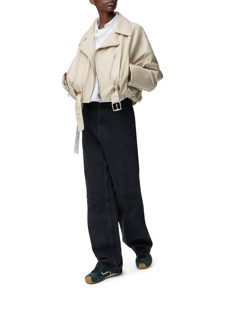 JEANS BAGGY ANAGRAM IN DENIM