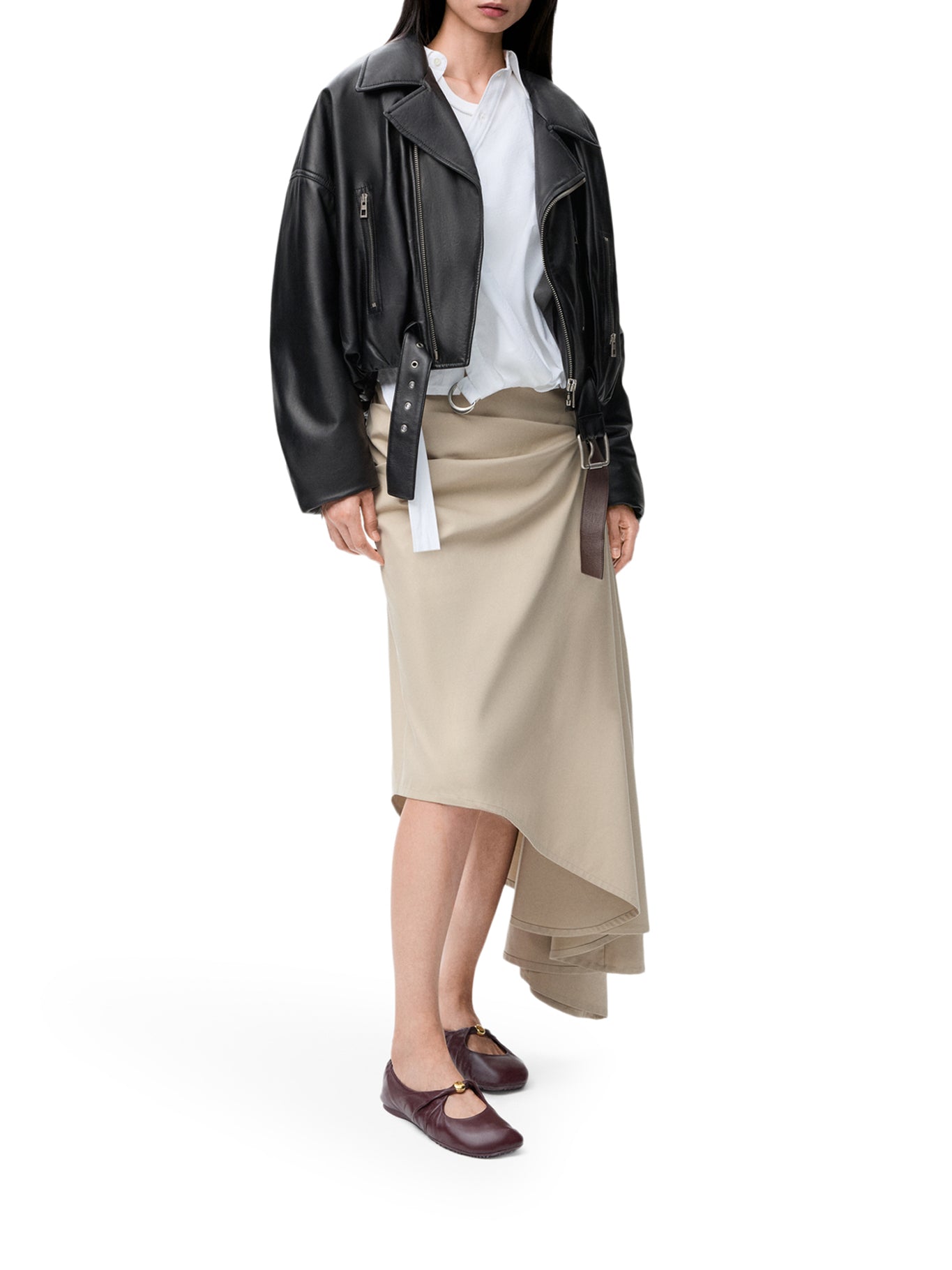 GIACCA BIKER IN NAPPA DI AGNELLO