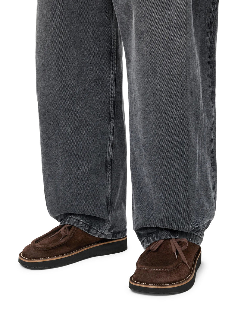 SCARPE STRINGATE FARO IN PELLE DI VITELLO SCAMOSCIATA