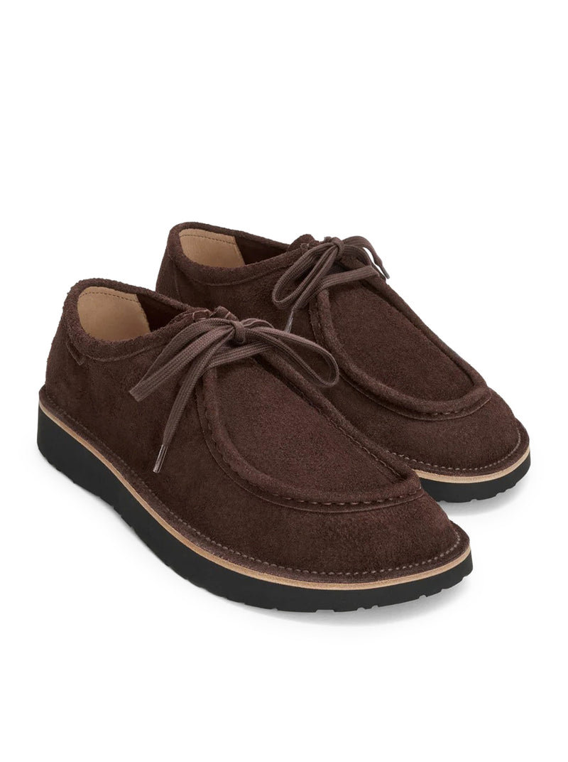 SCARPE STRINGATE FARO IN PELLE DI VITELLO SCAMOSCIATA