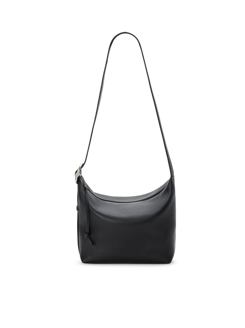 BORSA HOBO LOOP IN PELLE DI VITELLO GRANATA