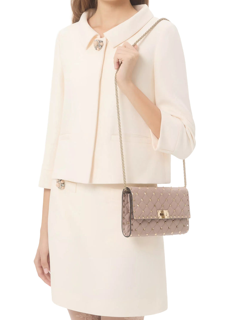 BORSA A TRACOLLA ROCKSTUD SPIKE IN NAPPA