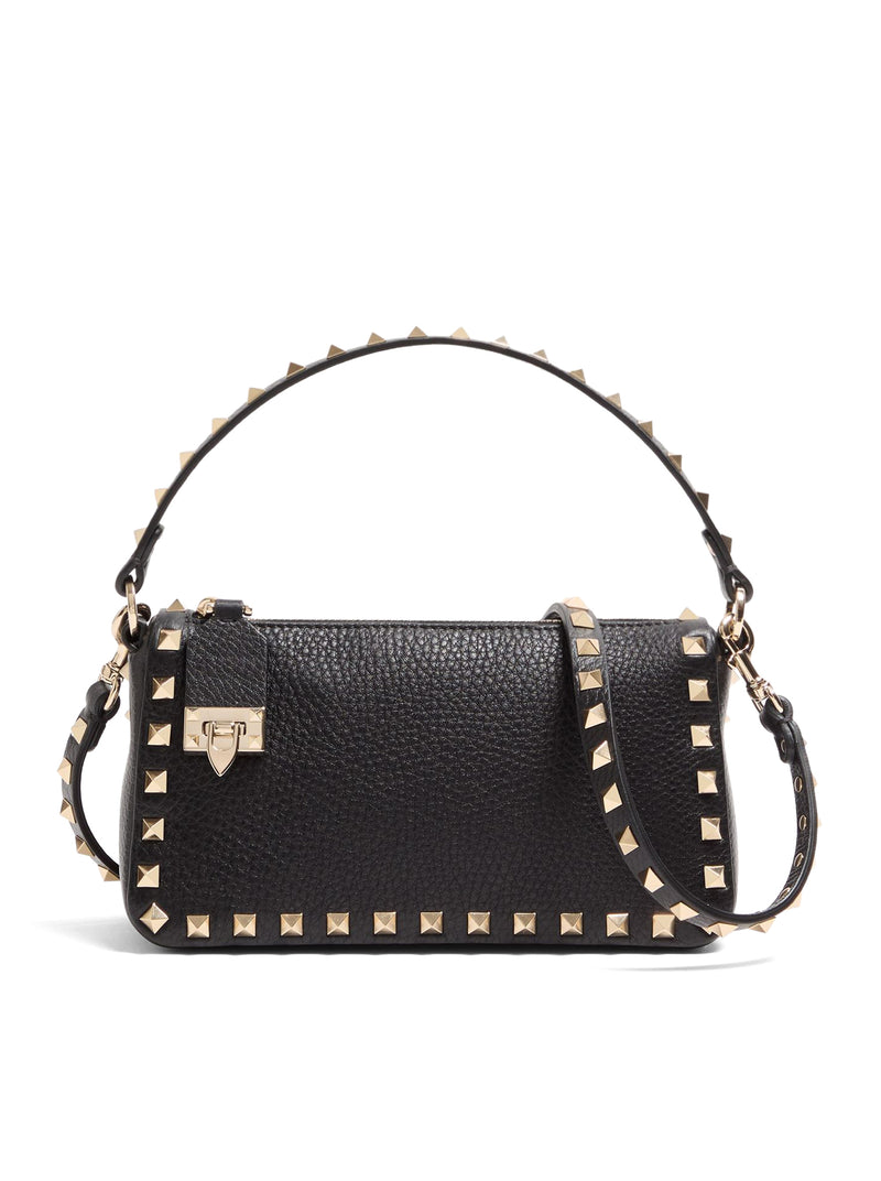 BORSA PICCOLA A TRACOLLA ROCKSTUD IN VITELLO GRANATO