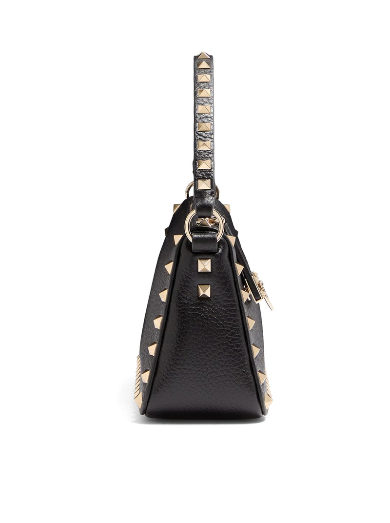 BORSA PICCOLA A TRACOLLA ROCKSTUD IN VITELLO GRANATO