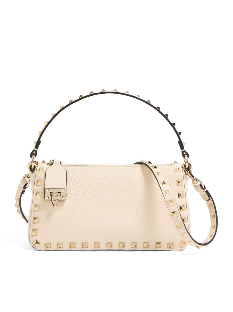 BORSA PICCOLA A TRACOLLA ROCKSTUD IN VITELLO GRANATO