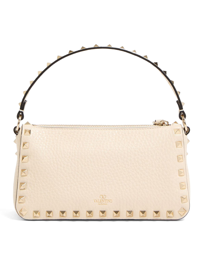 BORSA PICCOLA A TRACOLLA ROCKSTUD IN VITELLO GRANATO