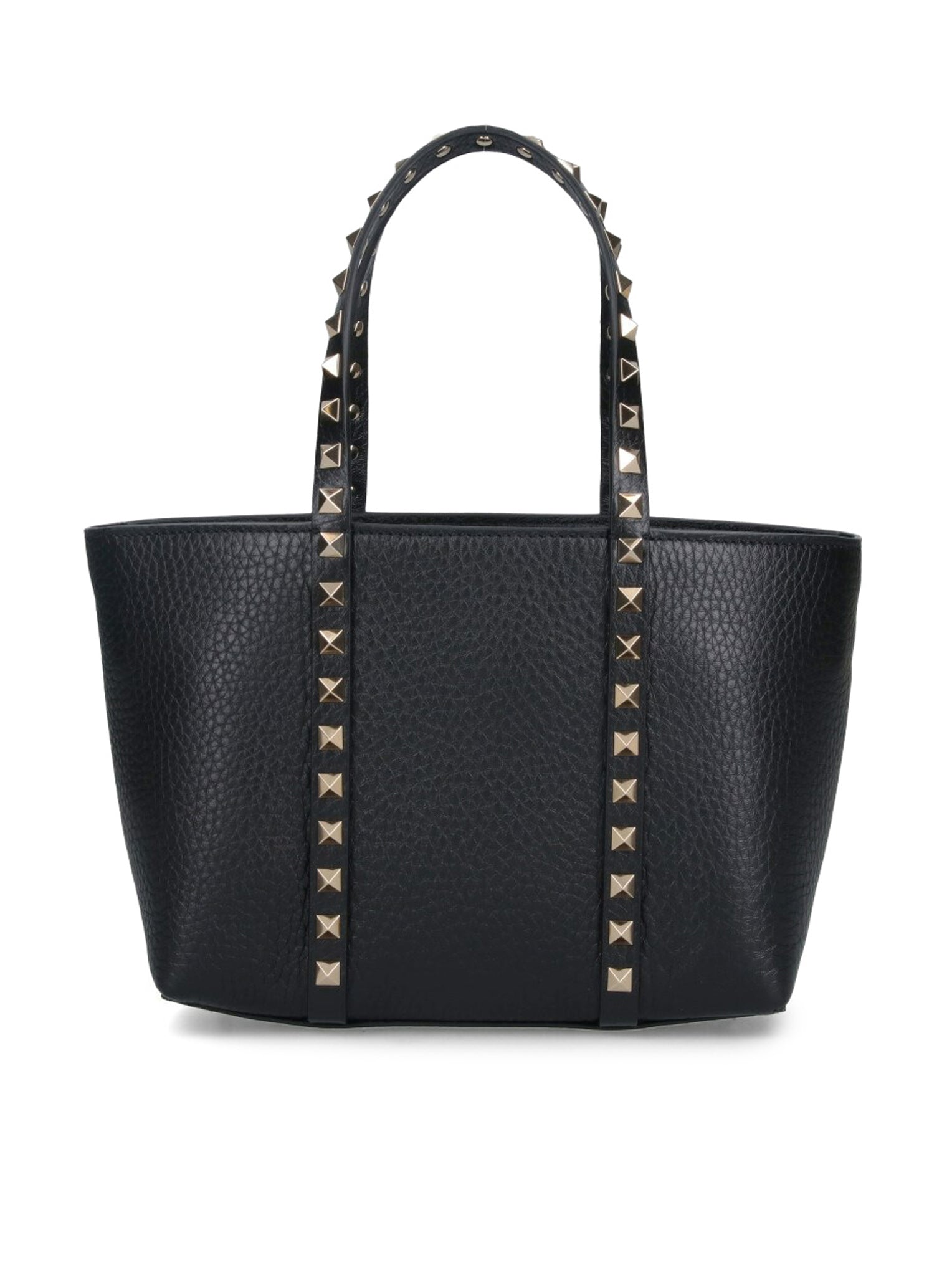 MINI TOTE ROCKSTUD IN PELLE MARTELLATA