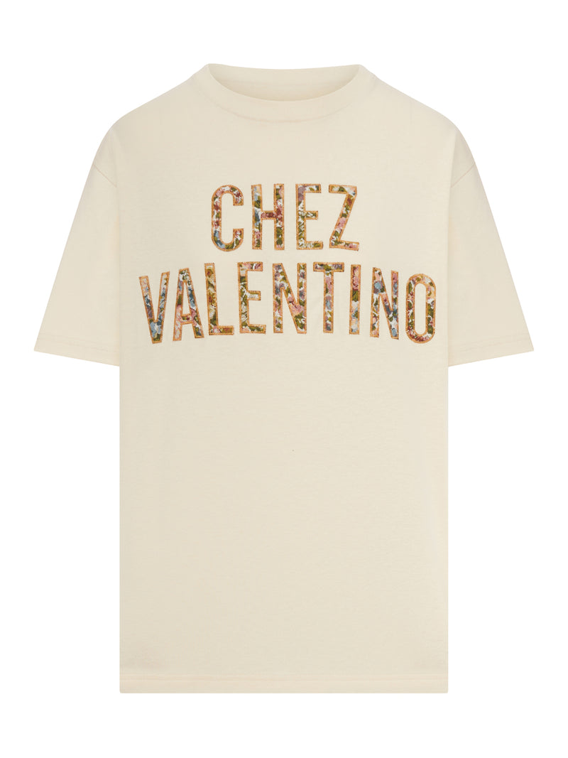 T-SHIRT IN COTONE RICAMATO