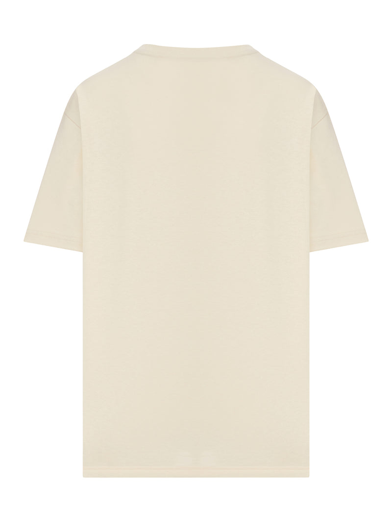 T-SHIRT IN COTONE RICAMATO