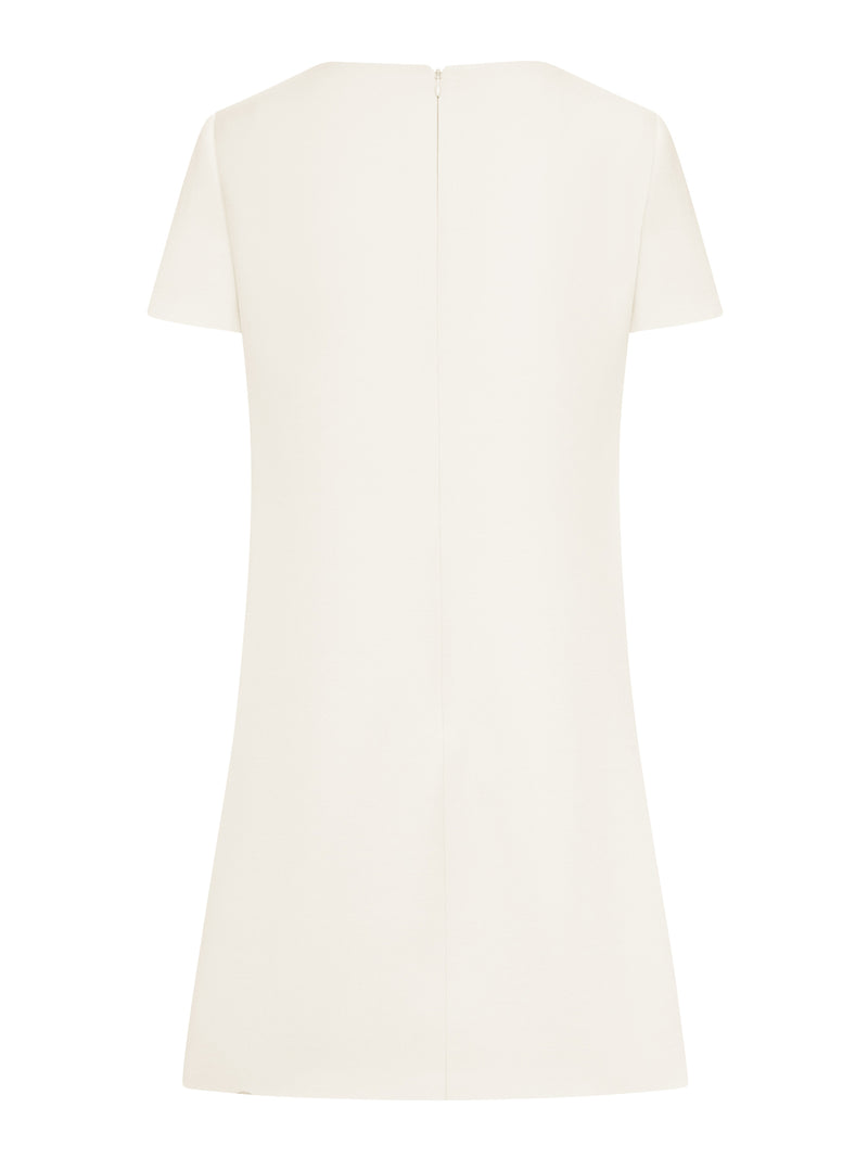 MINI ABITO IN CREPE CON DETTAGLIO FIOCCHI